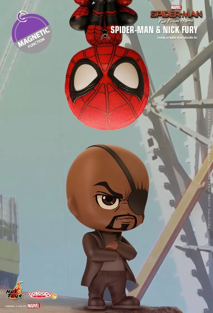 Cosbaby Figures - Spider-Man: Far From Home - Spider-Man & Nick Fury
