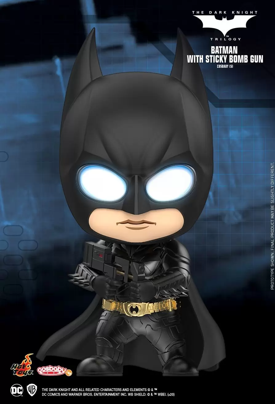 Cosbaby Figures - The Dark Knight - Batman with Sticky Bomb Gun