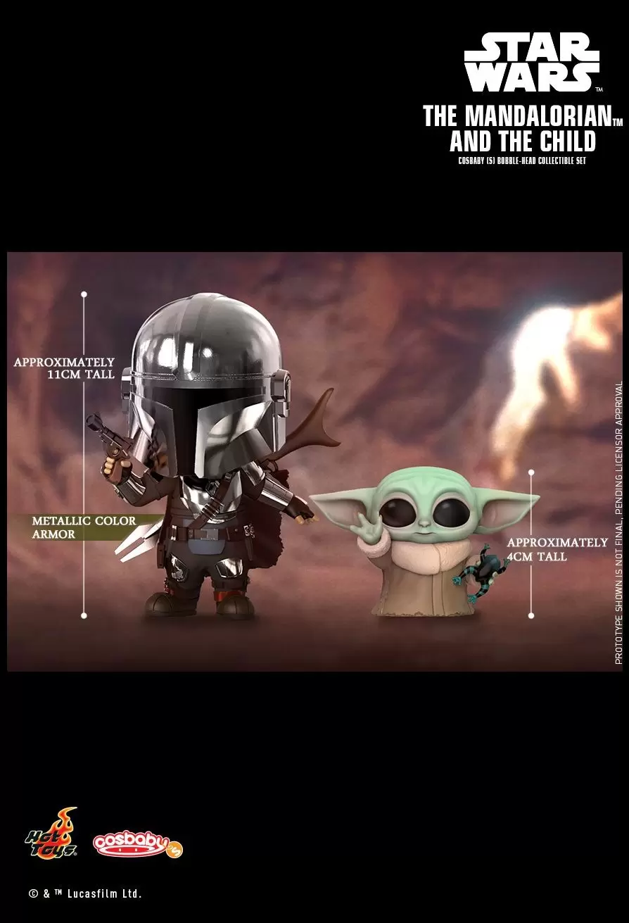 Cosbaby Figures - The Mandalorian - The Mandalorian & The Child