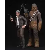 Star Wars - Han Solo & Chewbacca Two Pack - ARTFX+