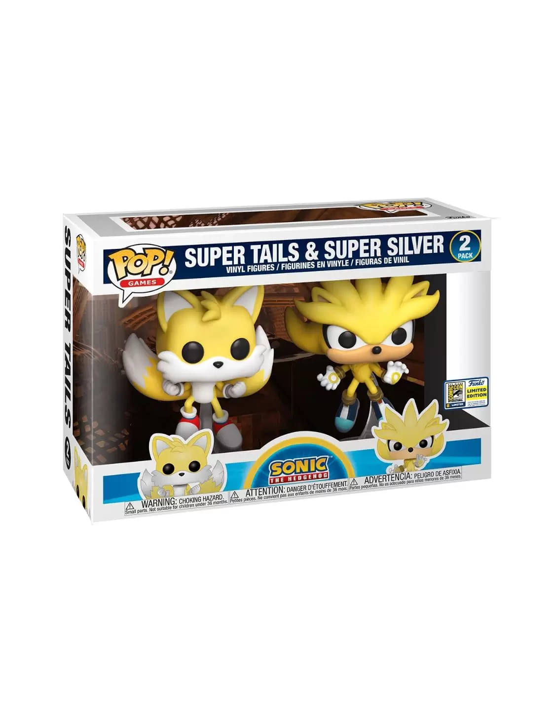 Funko Pop! GamesSonic The Hedgehog Super Silver & Super Tails 2