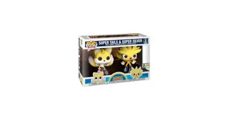 Sonic the Hedgehog - Super Tails & Super Silver 2 Pack - POP! Games action  figure 2-Pack