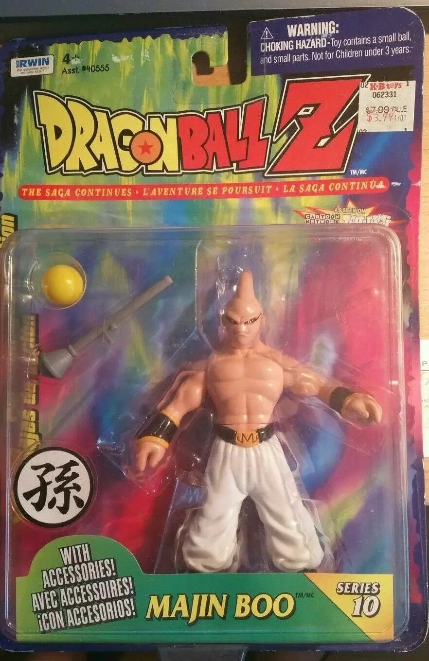 1999 Dragon Ball Z Majin Boo (Kid Buu) Action Figure NIB - Please Read!  IRWIN 69545405558