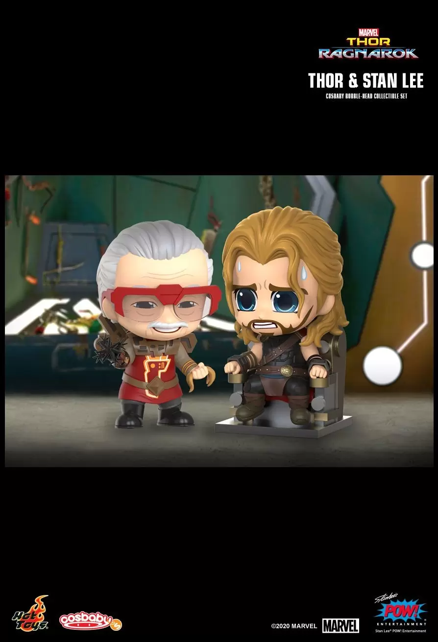 Cosbaby Figures - Thor: Ragnarok - Stan Lee & Thor