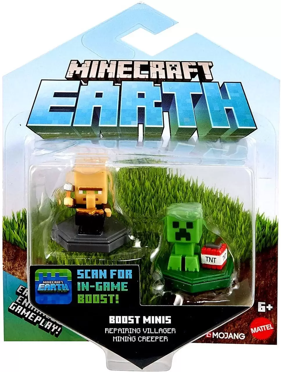 Minecraft Earth - Repairing Villager and Mining Creeper