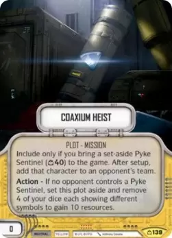 Covert Missions - Coaxium Heist