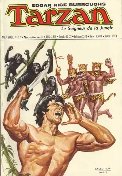 Tarzan - 2ème série (Sagédition) - L\'attaque des hommes-panthères