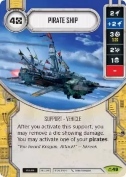 x1 Pirate Ship 49 Rare Star Wars Destiny Covert Missions M/NM