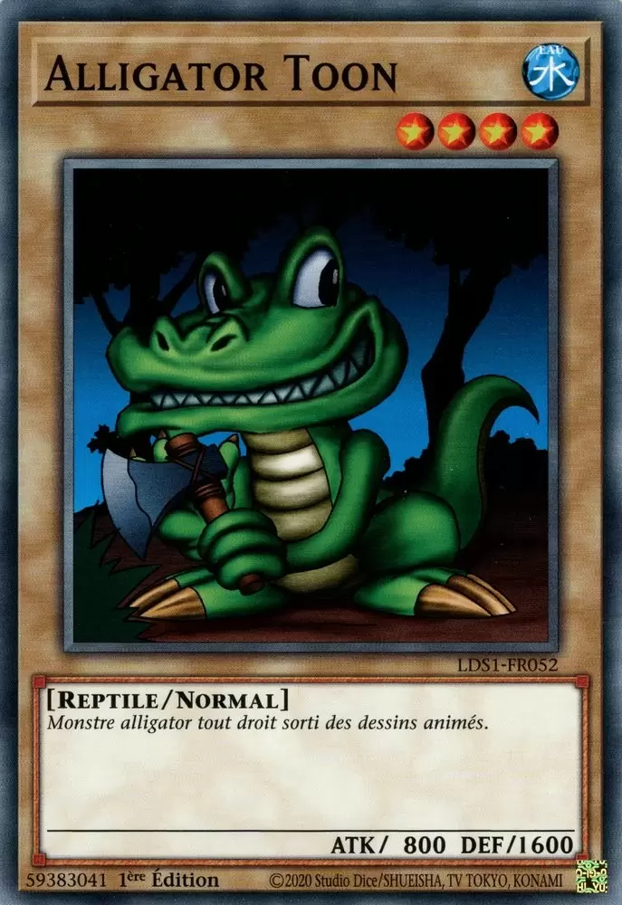 Duellistes Légendaires : Saison 1 [LDS1] - Alligator Toon