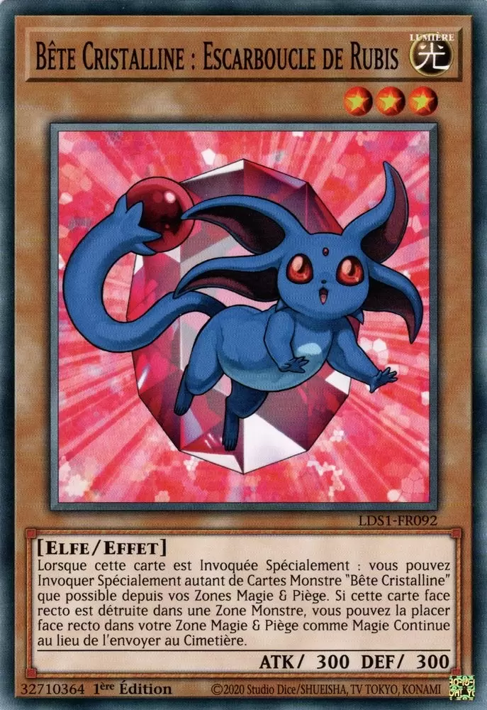 Duellistes Légendaires : Saison 1 [LDS1] - Bête Cristalline : Escarboucle de Rubis