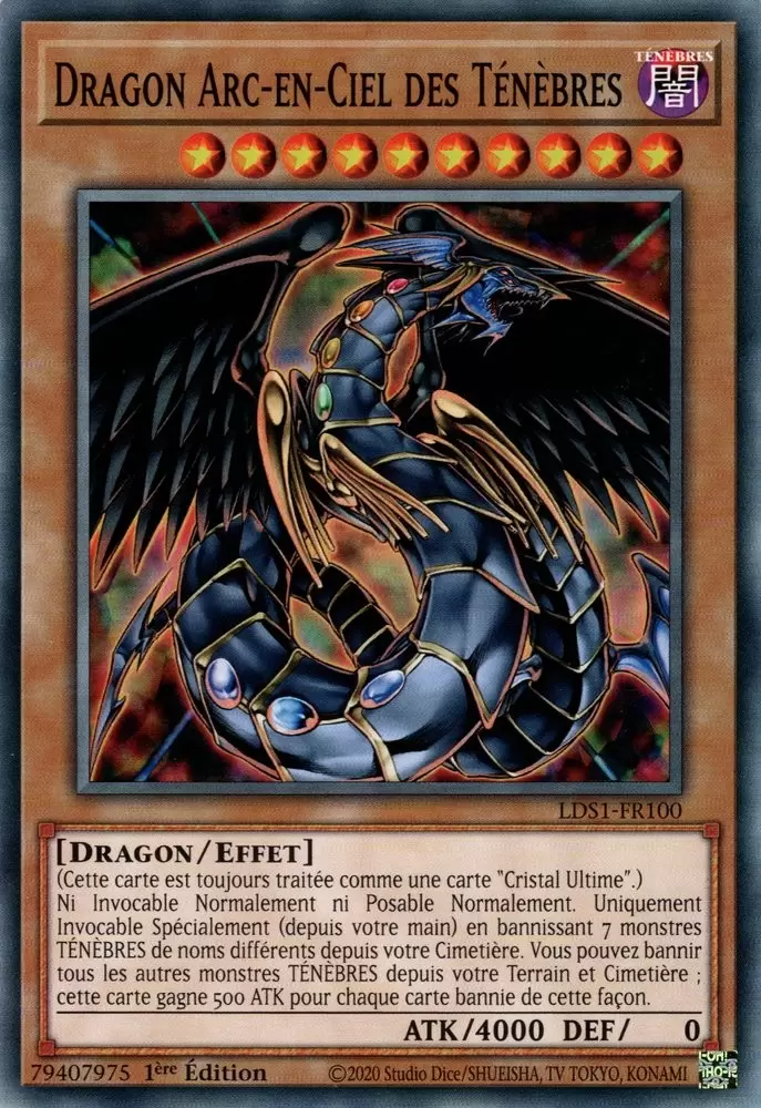 Duellistes Légendaires : Saison 1 [LDS1] - Dragon Arc-en-Ciel des Ténèbres