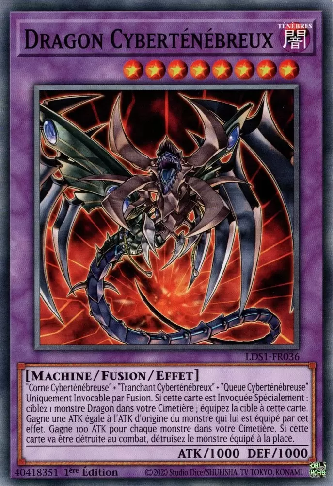 Duellistes Légendaires : Saison 1 [LDS1] - Dragon Cyberténébreux