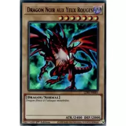Dragon Noir aux Yeux Rouges