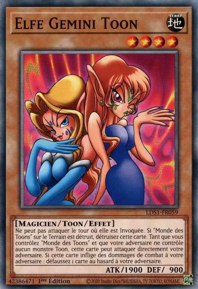 Duellistes Légendaires : Saison 1 [LDS1] - Elfe Gemini Toon
