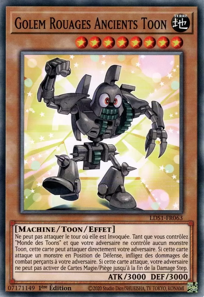 Duellistes Légendaires : Saison 1 [LDS1] - Golem Rouages Ancients Toon