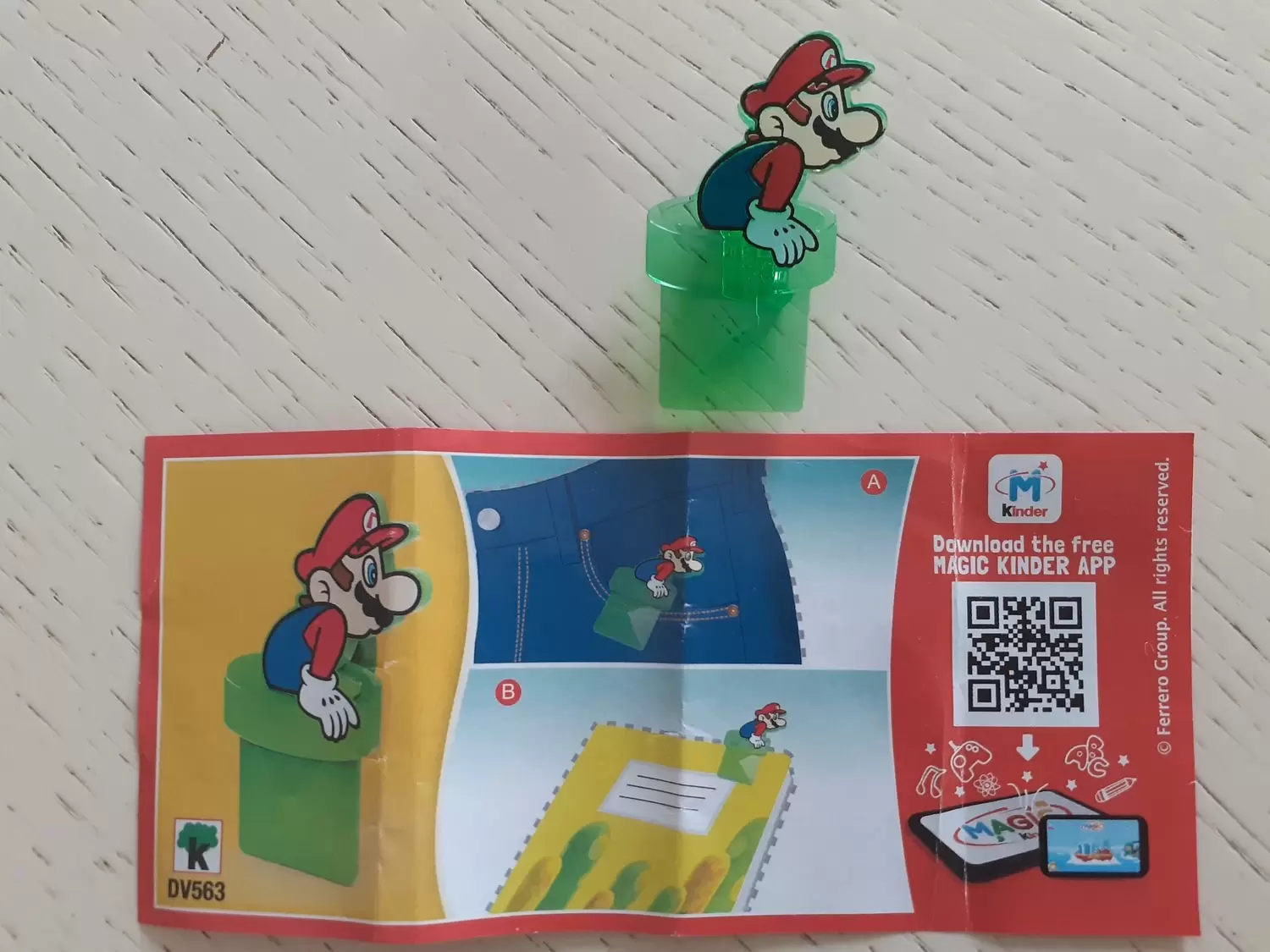 Stroomopwaarts Zelden tuberculose Mario clip - Kinder Joy - Super Mario DV563