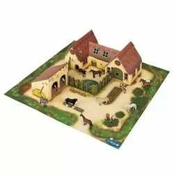 Mini ferme écurie carton