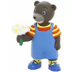 Petit ours brun bouquet