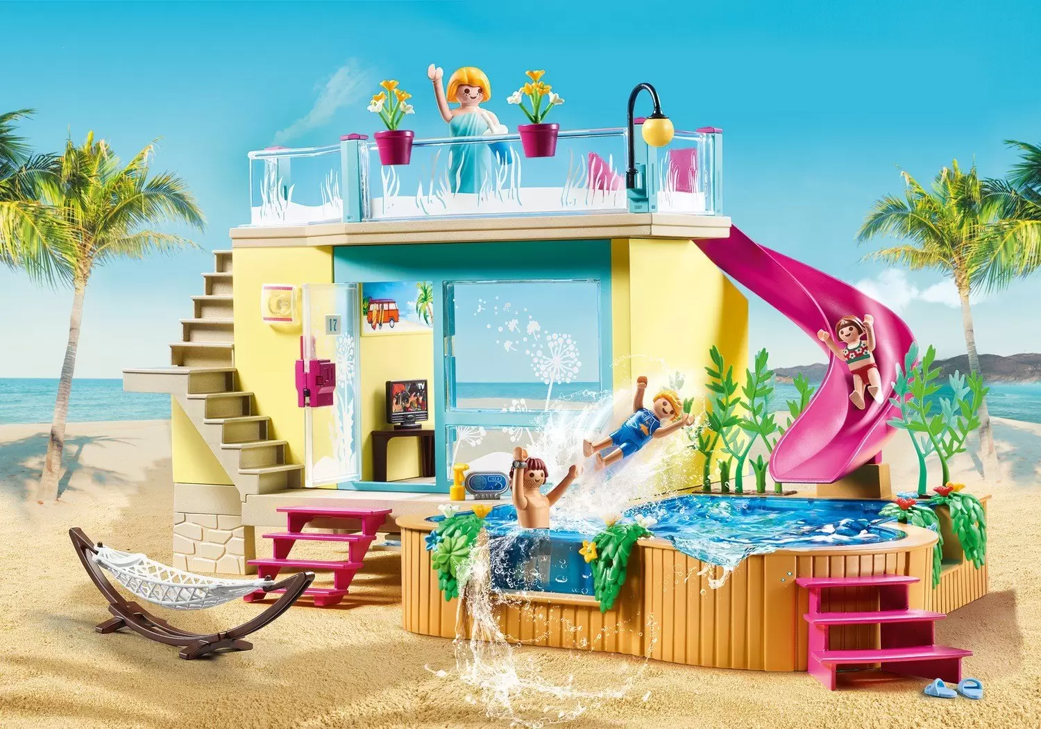 Playmobil on Hollidays - Bungalow with swimming pool