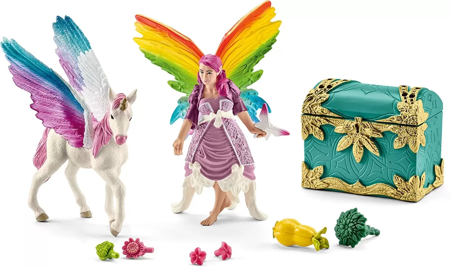 Bayala - Lis l\'elfe arc-en-ciel avec bébé licorne ailé