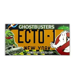 Ghostbusters ECTO-1 Licence Plate Replica