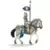 Chevalier griffon à cheval avec lance