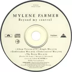 Mylène Farmer - Beyond my control CD Maxi Promo Canada