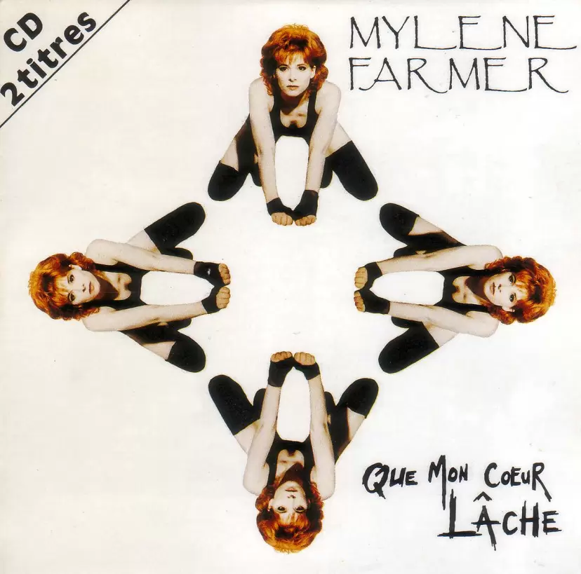 Mylène Farmer - Que mon cœur lâche CD Single France - CD Noir