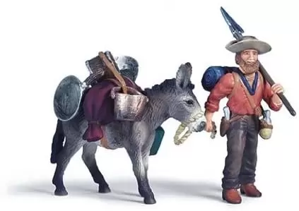 Wild West - Chercheur d\'or avec Ane De Bât