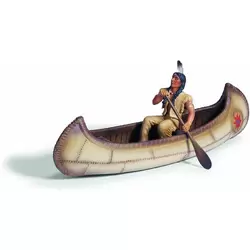 Sioux dans canoé