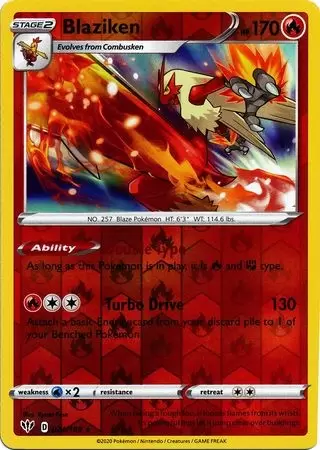 Darkness Ablaze - Blaziken  Reverse