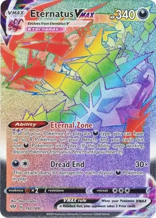  Pokemon - Radiant Eternatus 105/159 - Crown Zenith - Ultra Rare  Card : Toys & Games