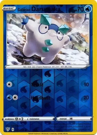 Darkness Ablaze - Galarian Darumaka Reverse