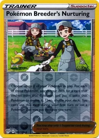 Darkness Ablaze - Pokémon Breeder\'s Nurturing Reverse
