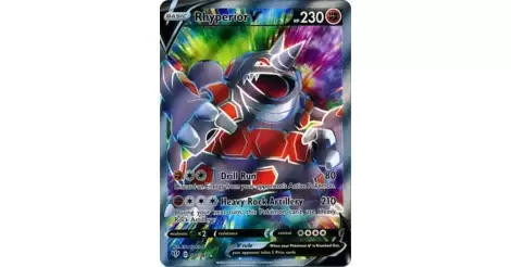 Pokémon TCG: Rhyperior V (181/189) - SWSH3 Escuridão Incandescente em  Promoção na Americanas