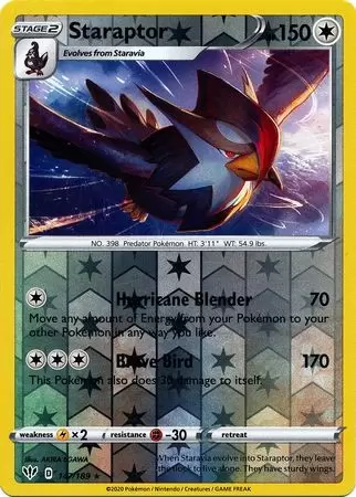 Darkness Ablaze - Staraptor Reverse