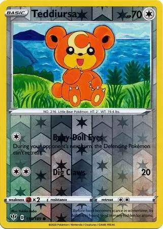 Darkness Ablaze - Teddiursa Reverse