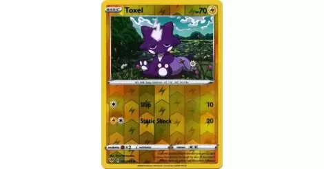 Pokémon Sword & Shield Darkness Ablaze Reverse HOLO Common Toxel #062/ –  Cars N Cards