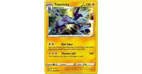 Pokemon TCG Cards Toxtricity 063/189 Darkness Ablaze Rare Holo MINT 