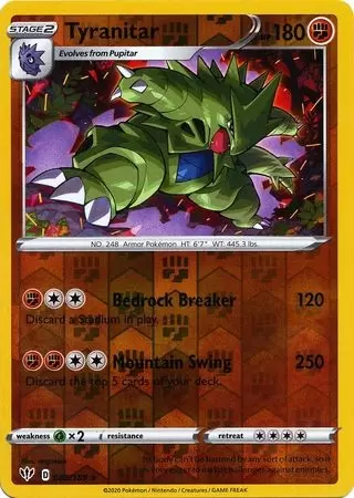 Darkness Ablaze - Tyranitar Reverse