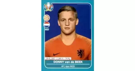 Donny van de Beek EM 2020 Preview Niederlande Sticker NED19 