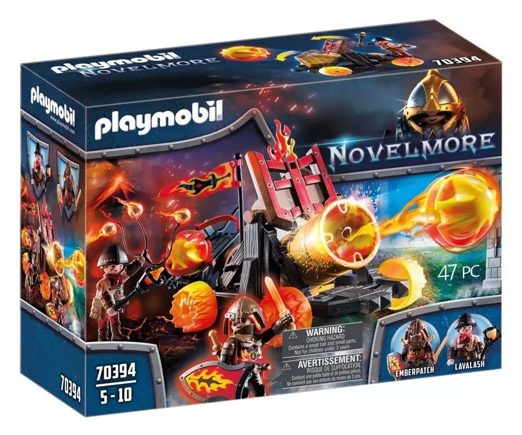 Playmobil Novelmore - Catapulte à lave des Burnham Raiders