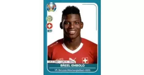 Breel Embolo Switzerland Euro 2020 Preview Sticker Sui25