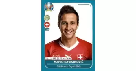 Mario Gavranovic Switzerland Euro 2020 Preview Sticker Sui26