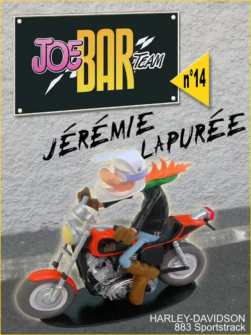 Figurines Joe Bar Team Série 1 - Jérémie LAPUREE sur sa HARLEY DAVIDSON 883 Sportstrack