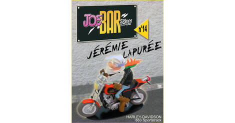 Jeremie Lapuree Sur Sa Harley Davidson 8 Sportstrack Figurines Joe Bar Team Serie 1