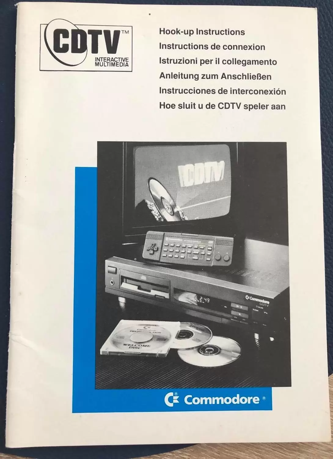 Manuels Informatique Vintage - Instructions de connexion CDTV COMMODORE