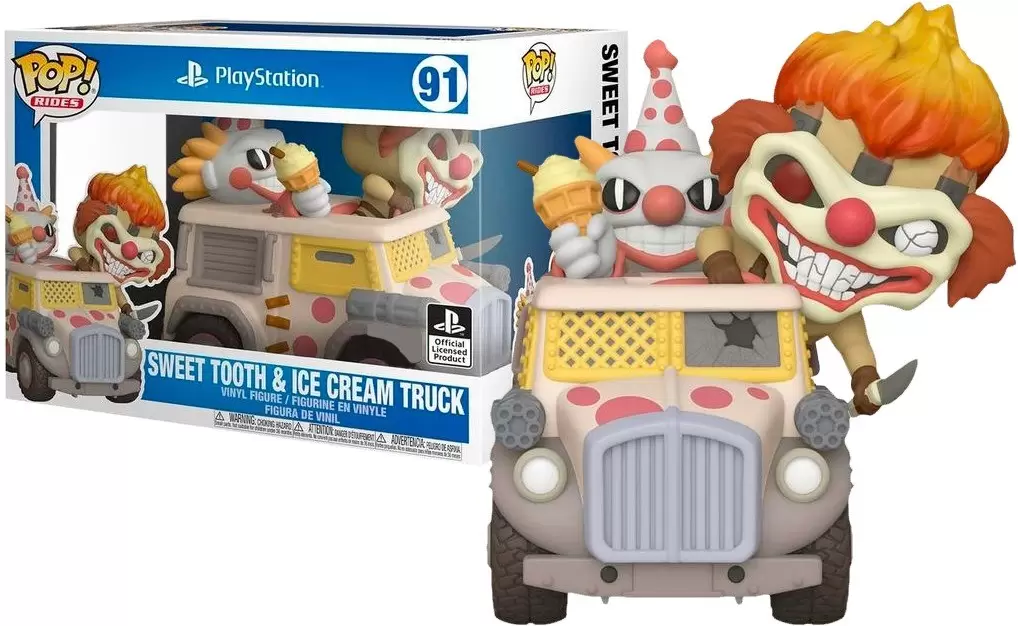 POP! Rides - Twisted Metal - Needles Kane with Sweet Tooth Ice Cream Truck