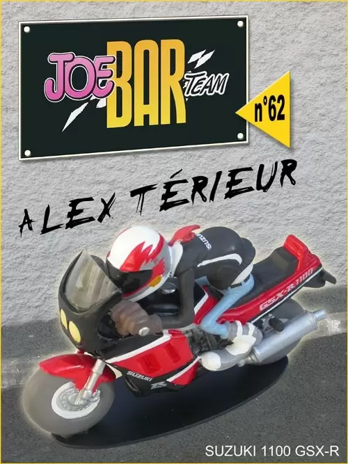 Figurines Joe Bar Team Série 1 - Alex TERIEUR sur sa SUZUKI 1100 GSX - R