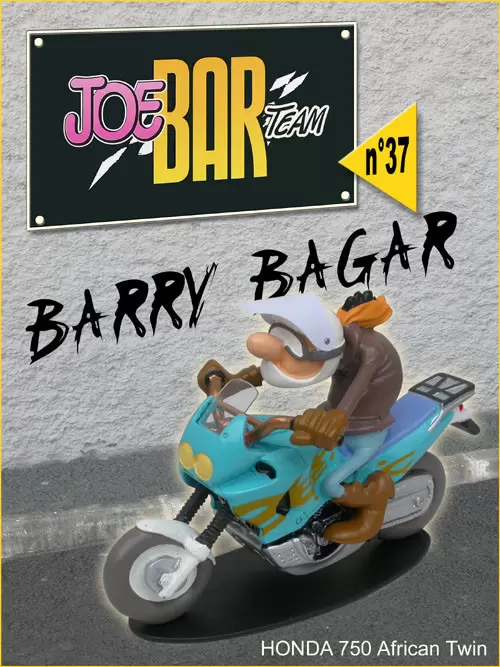 Figurines Joe Bar Team Série 1 - Barry BAGAR sur sa HONDA 750 AFRICA TWIN